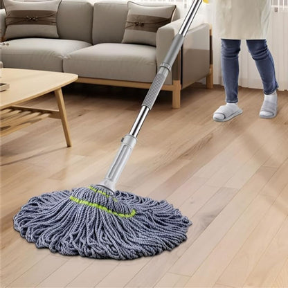 Premium Stainless Steel Twist Mop – Wet & Dry Floor Cleaning