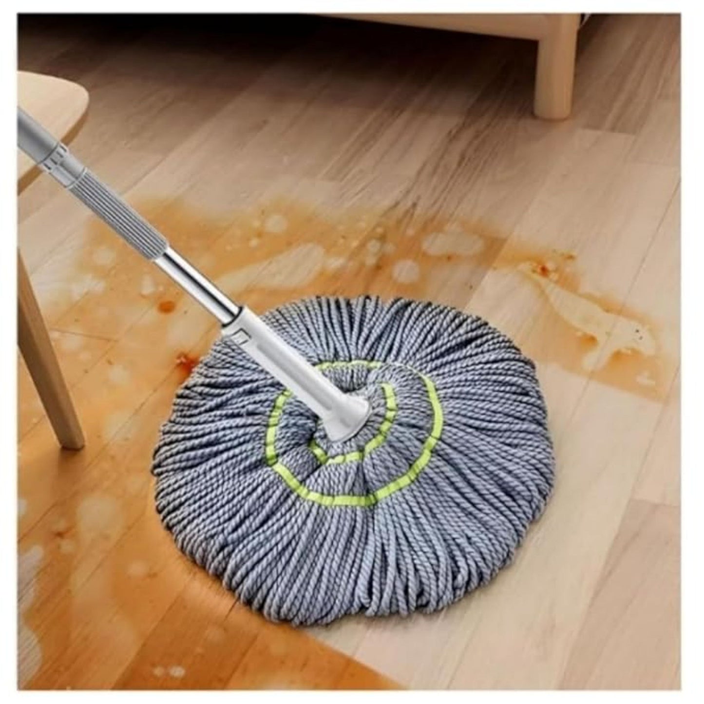 Premium Stainless Steel Twist Mop – Wet & Dry Floor Cleaning