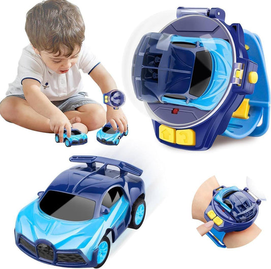 Kids' Favorite RC Watch Car – Rechargeable Mini Racing Toy with Wrist Remote